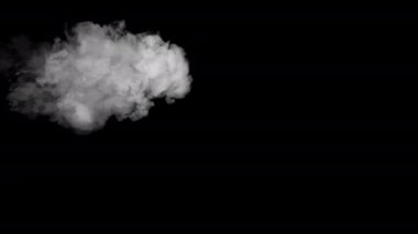 Farklı projeler için alfa kanalı Dry Ice Smoke Storm Atmosfer Sis Örtüsü (video Arkaplanı) ile Gerçekçi Duman Bulutları