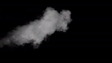 Farklı projeler için alfa kanalı Dry Ice Smoke Storm Atmosfer Sis Örtüsü (video Arkaplanı) ile Gerçekçi Duman Bulutları