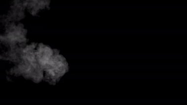 Farklı projeler için alfa kanalı Dry Ice Smoke Storm Atmosfer Sis Örtüsü (video Arkaplanı) ile Gerçekçi Duman Bulutları