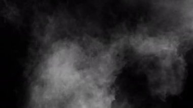 Farklı projeler için alfa kanalı Dry Ice Smoke Storm Atmosfer Sis Örtüsü (video Arkaplanı) ile Gerçekçi Duman Bulutları