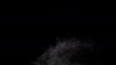 Farklı projeler için alfa kanalı Dry Ice Smoke Storm Atmosfer Sis Örtüsü (video Arkaplanı) ile Gerçekçi Duman Bulutları