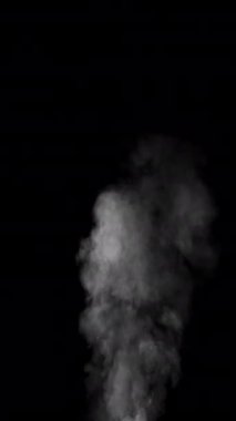 Farklı projeler için alfa kanalı Dry Ice Smoke Storm Atmosfer Sis Örtüsü (video Arkaplanı) ile Gerçekçi Duman Bulutları