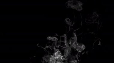 Farklı projeler için alfa kanalı Dry Ice Smoke Storm Atmosfer Sis Örtüsü (video Arkaplanı) ile Gerçekçi Duman Bulutları