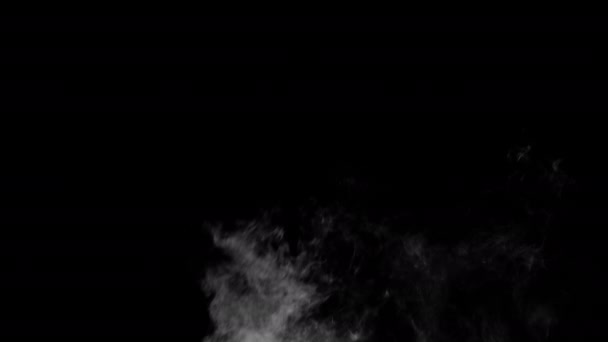 Реалистичные Дымовые Облака Альфа Каналом Dry Ice Smoke Storm Atmosphere — стоковое видео