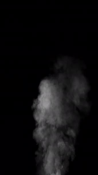 Реалистичные Дымовые Облака Альфа Каналом Dry Ice Smoke Storm Atmosphere — стоковое видео