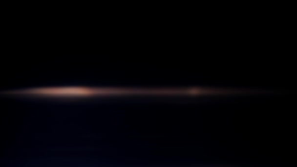 Высококачественная Анаморфотная Блик Линза Снятая Кинокамеру Изолированные Кадры Вспышка Светового — стоковое видео