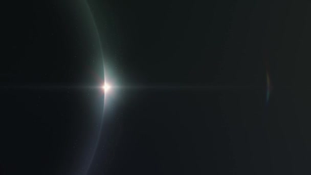 太空中的日出 技术视频的背景 — 图库视频影像
