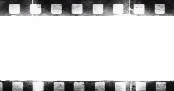 Film Strip Overlay Marks — Stock Video