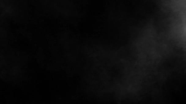 Наземний Реалістичний Дим Хмари Від Альфа Каналу Сухий Лід Дим — стокове відео