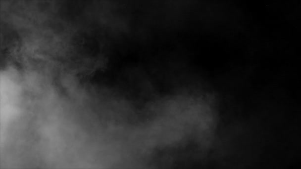 Pozemní Realistický Kouř Mraky Alfa Kanálu Dry Ice Smoke Storm — Stock video
