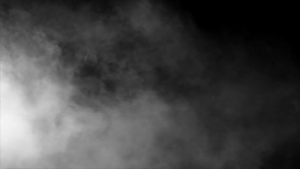 Ground Realistic Smoke Clouds Con Canale Alfa Dry Ice Smoke — Video Stock