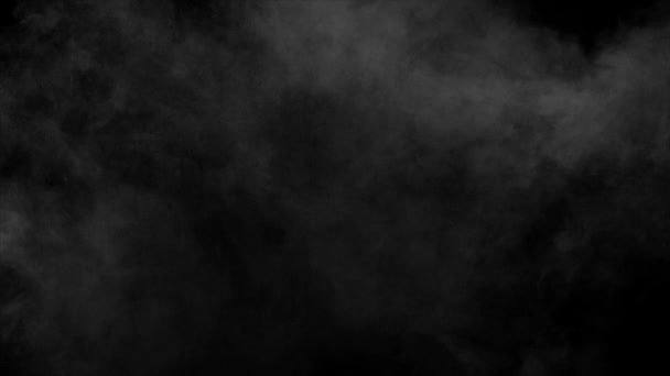 Наземний Реалістичний Дим Хмари Від Альфа Каналу Сухий Лід Дим — стокове відео