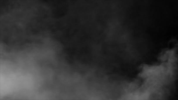 Nuages Fumée Réalistes Sol Haut Bas Avec Couche Brouillard Atmosphérique — Video