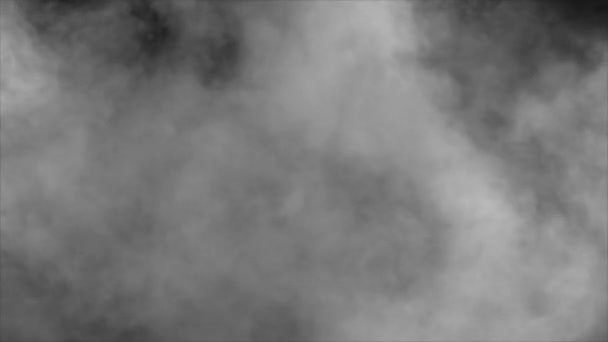 不同项目的地面现实烟云与阿尔法通道干冰风暴大气雾覆盖 画面背景 — 图库视频影像