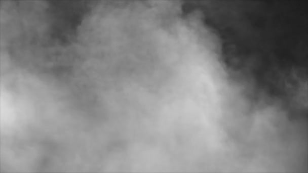 Ground Realistic Smoke Clouds Alpha Channel Dry Ice Smoke Storm — Stockvideo