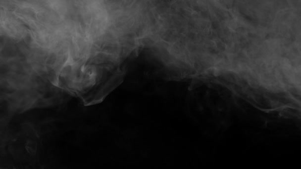 Nuvens Fumaça Realistas Solo Cima Com Canal Alfa Tempestade Fumaça — Vídeo de Stock