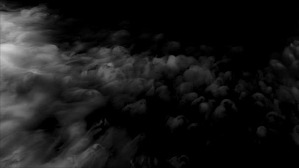 Ground Realistic Smoke Clouds Alpha Channel Dry Ice Smoke Storm — Αρχείο Βίντεο