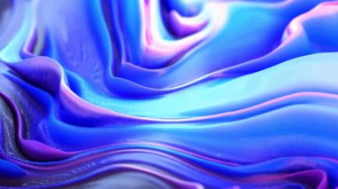 Renkli soyut akışkan dalgalar hareketli dijital tasarım. Kusursuz döngü. Video canlandırması