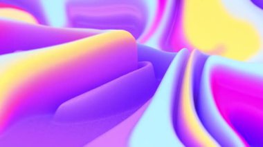 Renkli soyut akışkan dalgalar hareketli dijital tasarım. Kusursuz döngü. Video canlandırması