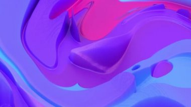 Renkli soyut akışkan dalgalar hareketli dijital tasarım. Kusursuz döngü. Video canlandırması
