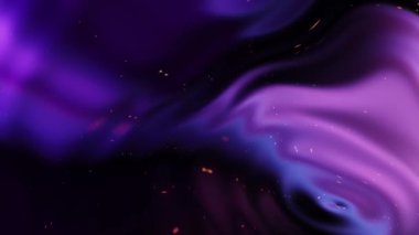 Değişen çok renkli renk dalgalarının soyut arkaplanı. Dalga renklerinin 3 boyutlu animasyonu, holografik renkler, dokular, dalgalanmalar.