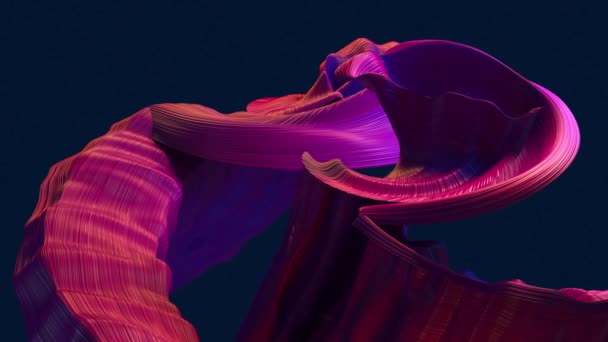 Fond abstrait des vagues de couleurs multicolores mouvantes. Animation 3D des couleurs d'onde, couleurs holographiques, textures, ondulations.