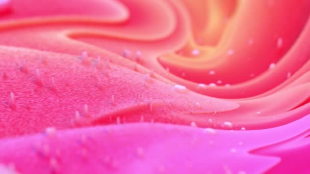 Colorful Abstract Fluid Waves Motion Digital Design Seamless Looping Video — Stock Video