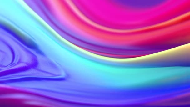 Diseño Digital Movimiento Ondas Fluidas Abstractas Coloridas Lazo Sin Fisuras — Vídeos de Stock