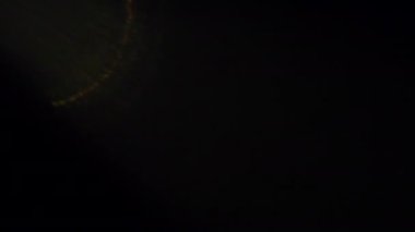 Objektife yansıyan ışığın etkisi. 4k klasik ışık.