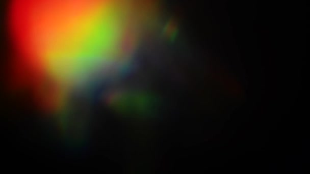 レンズ内の光のスプラッシュの効果 — ストック動画