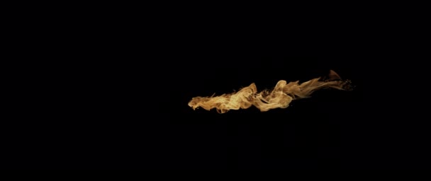 Vídeo Cámara Lenta Grabando Llamas Fuego Quemaduras Encendedor Fuego Real — Vídeos de Stock