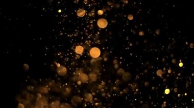 Bokeh Parçacık 3D Halı Alt Yüzey Canlandırması. VFX efektleri