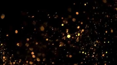 Bokeh Parçacık 3D Halı Alt Yüzey Canlandırması. VFX efektleri