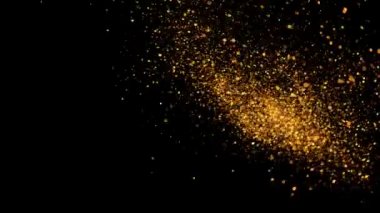 Gelecekçi renkli parçacıklar patlama şok dalgası siber uzayda akarken soyut arkaplan odaklanmasını engeller