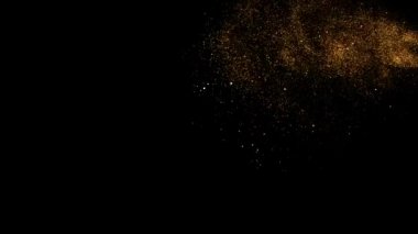 Gelecekçi renkli parçacıklar patlama şok dalgası siber uzayda akarken soyut arkaplan odaklanmasını engeller