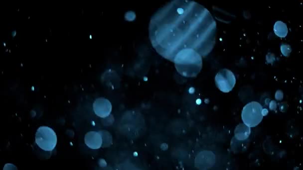 Animation de surface inférieure de tapis 3D de particules de Bokeh. Effets VFX