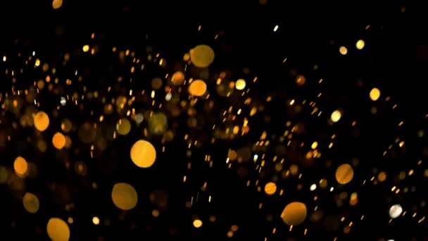 Animation de surface inférieure de tapis 3D de particules de Bokeh. Effets VFX