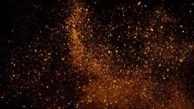Parlak parçacıkların döküldüğü yaratıcı bir doku. Kazanan ekran soyut arkaplanı. Parti kutlama çizgili desen.