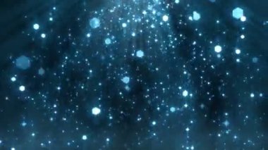 Soyut Toz Parçacıkları Arkaplanı. Bokeh Parçacık Arkaplanı. Döngü