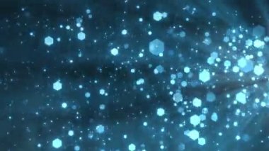 Soyut Toz Parçacıkları Arkaplanı. Bokeh Parçacık Arkaplanı. Döngü