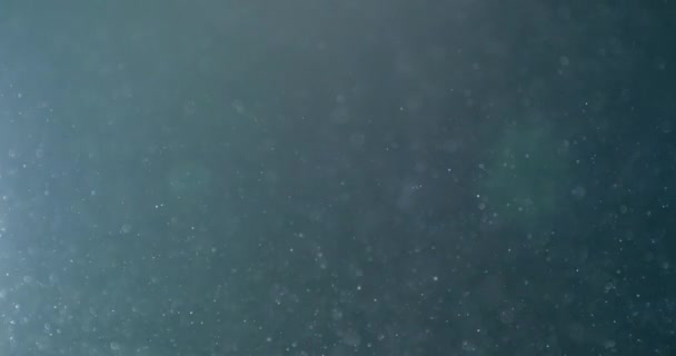 Abstrakter Hintergrund mit Animation fliegender und flackernder Teilchen als Bokeh des Lichts. Animation des nahtlosen Loop.Dust Blasen Schnee Animation. — Stockvideo
