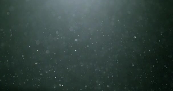 Fond abstrait avec animation de particules volantes et scintillantes comme bokeh de lumière. Animation de boucle sans couture. Bulles de poussière animation neige. — Video