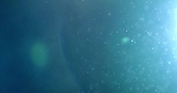 Abstrakter Hintergrund mit Animation fliegender und flackernder Teilchen als Bokeh des Lichts. Animation des nahtlosen Loop.Dust Blasen Schnee Animation. — Stockvideo