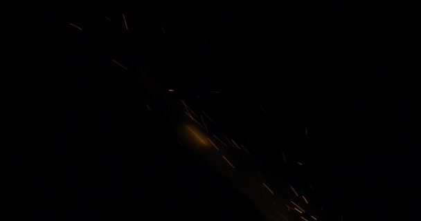 4K Sparks frappe sur fond noir, Sparks Over Black (ULTRA HD, UHD, 4K). Spark Wall créé par Gun Powder Sparks Falling. (AJOUTER LE MODE) — Video