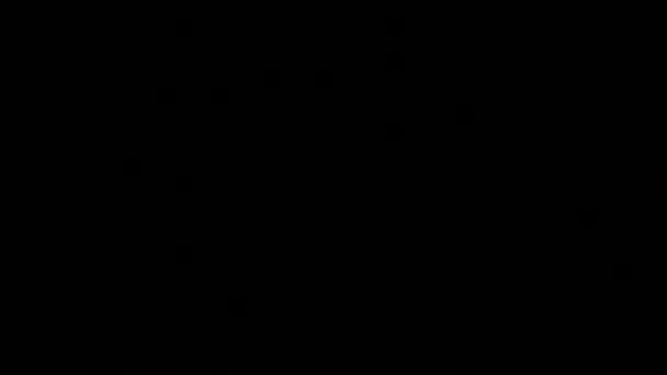 Effecten van felle bokeh, kleurrijke, spectrale glazen overlay lichtlekken - echte camera glazen overlays van ronde bokeh blobs tot rechte strepen om te gebruiken als overlay of scene transitie — Stockvideo