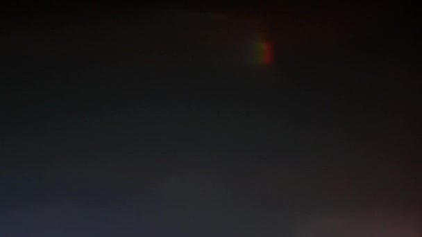 レンズフレアと本物の光漏れ自然オーバーレイ — ストック動画