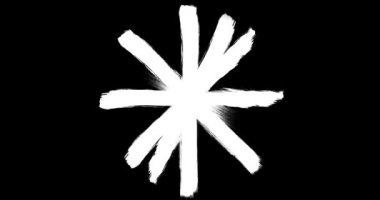 Soyut boya fırçası vuruşu siyah beyaz geçiş arkaplanı, boya sıçraması animasyonu. Fırça darbesi siyah ve beyaz geçiş arkaplanı.