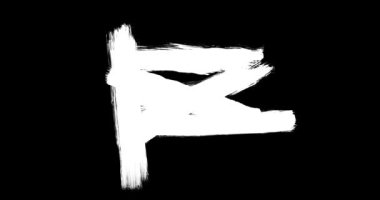 Soyut boya fırçası vuruşu siyah beyaz geçiş arkaplanı, boya sıçraması animasyonu. Fırça darbesi siyah ve beyaz geçiş arkaplanı.