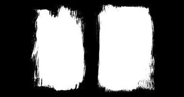 Soyut boya fırçası vuruşu siyah beyaz geçiş arkaplanı, boya sıçraması animasyonu. Fırça darbesi siyah ve beyaz geçiş arkaplanı.