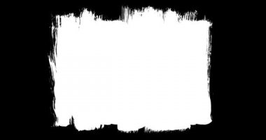 Soyut boya fırçası vuruşu siyah beyaz geçiş arkaplanı, boya sıçraması animasyonu. Fırça darbesi siyah ve beyaz geçiş arkaplanı.